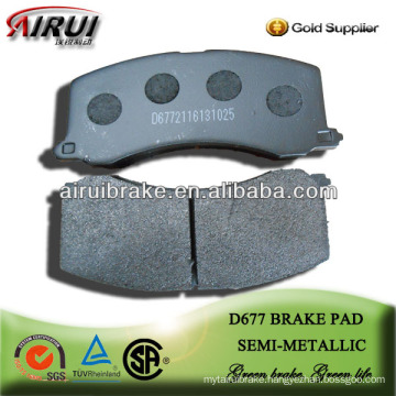 D677 SUZUKI Baleno semi-metallic car brake pad